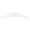 Ekena Millwork Pitch Cornelia Architectural Grade PVC Gable Pediment, 72"W x 15"H x 1"P (5/12) GPP072X015X100CRN - alternate 4